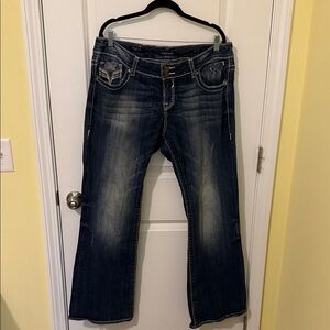 Vigoss Women's Dark Blue Boot Cut Jeans